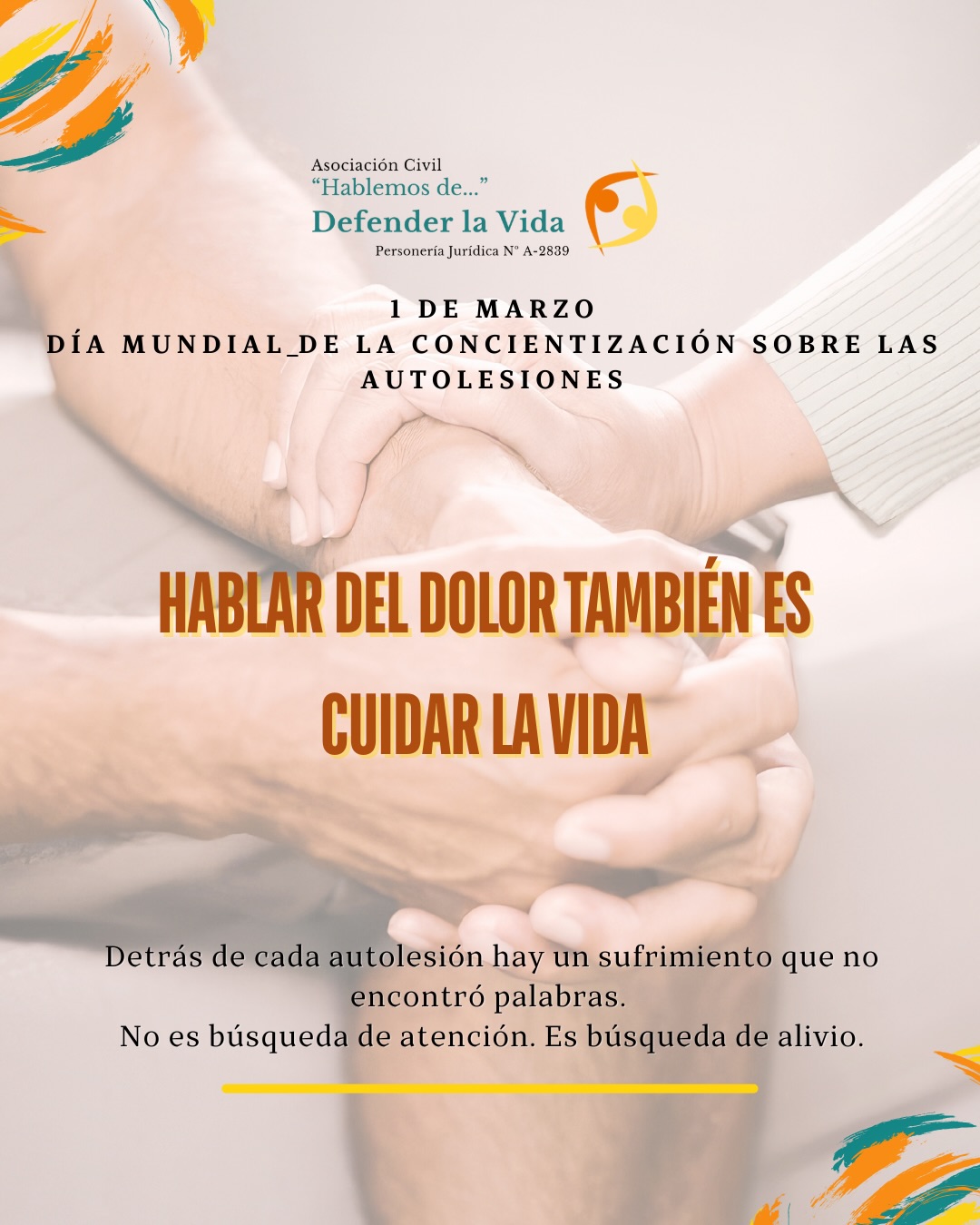Hablar del dolor también es cuidar la vida — Defender la Vida